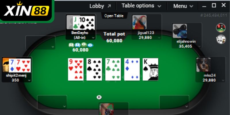 dd cách chơi poker xin88